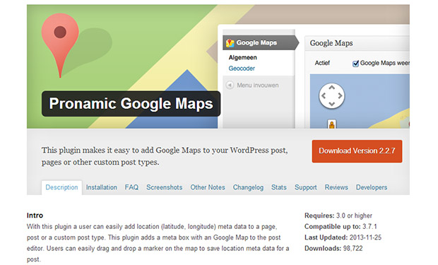 Pronamic Google Maps Plugin