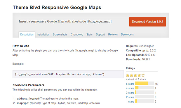 Theme Blvd Responsive Google Maps Plugin