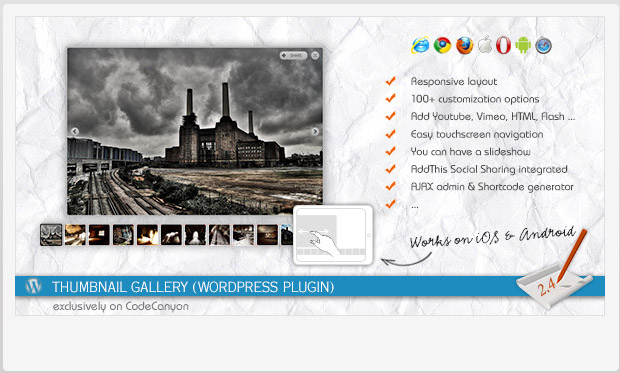 Thumbnail Gallery -WordPress Media Gallery Plugin