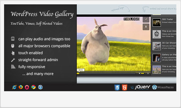 Video Gallery -WordPress Media Gallery Plugin