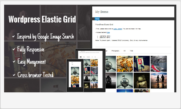 WP Elastic Grid -WordPress Media Gallery Plugin