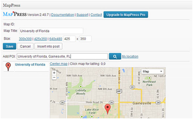 Adding Google Maps via WordPress Plugins