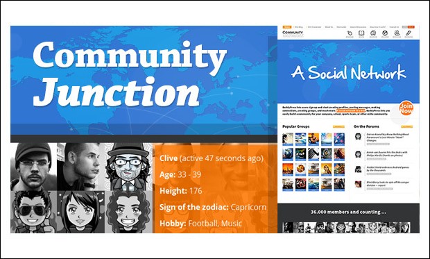 CommunityJunction - BuddyPress WordPress Themes