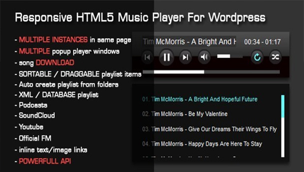 Responsive HTML5 Music Player