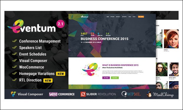eVentum - WordPress Templates for Events and Conferences