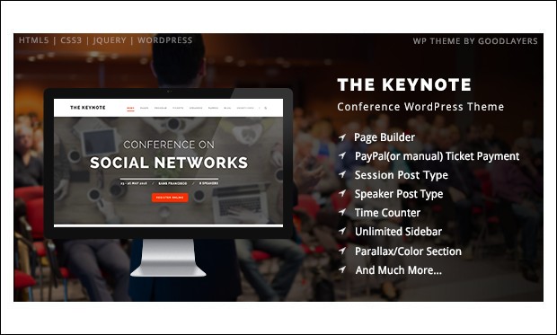 keynote - WordPress Templates for Events and Conferences