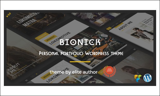 Bionick - 30 vCard WordPress Templates