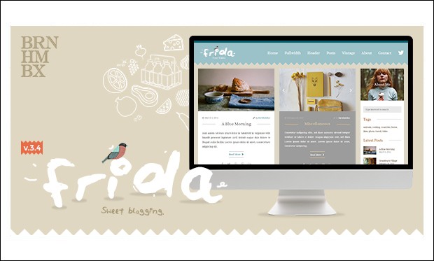 Frida - Stylish 2 Column WordPress Themes