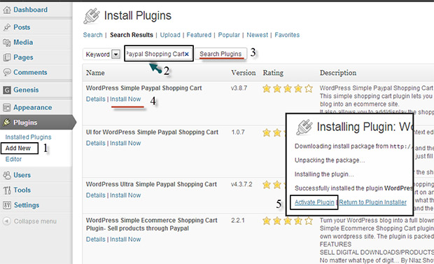 Integrate PayPal Shopping Cart in WordPress