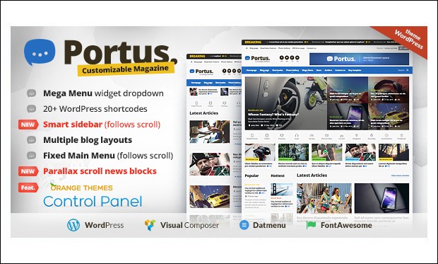 Portus - Advertiser WordPress Themes