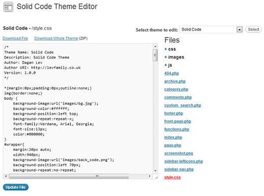 Solid Code Theme Editor