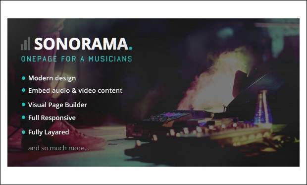 Sonorama - Singer WordPress Themes
