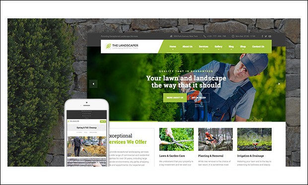 The Landscaper - WordPress Themes for Florists