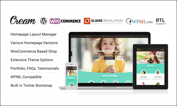 Cream - Elegant WooCommerce WordPress Themes