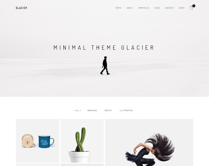 Glacier Feature WordPress Theme