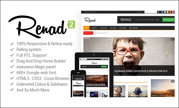 Renad - WordPress Themes for News Websites