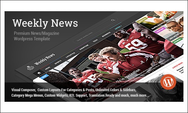weekly news - WordPress Themes for News Websites