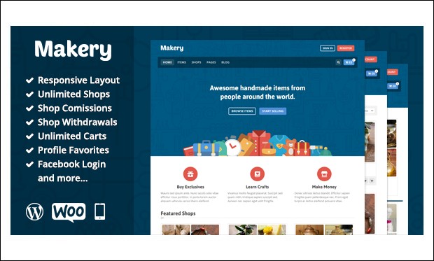Makery - Marketplace WordPress Themes