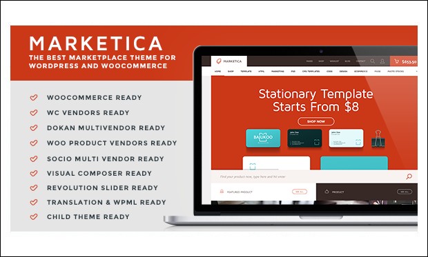 Maketica - Marketplace WordPress Themes
