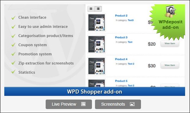 WPD shopper add on