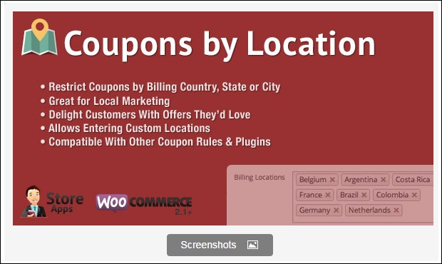 wooCommerce couponsby location
