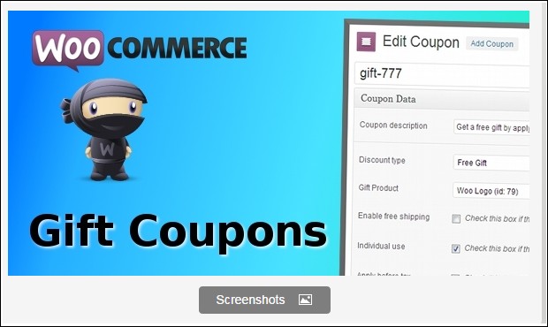 wooCommerce gift coupons