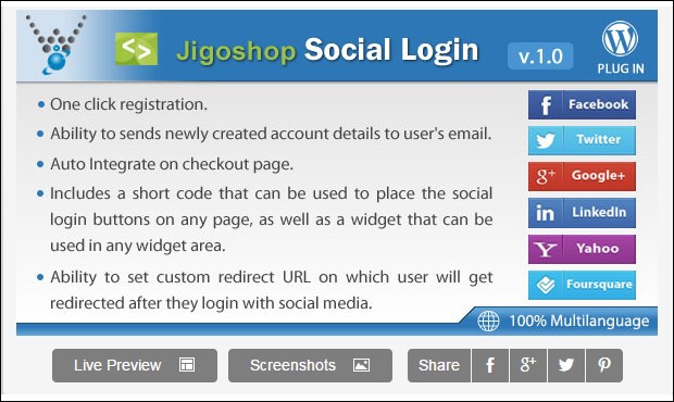 jigoshop social login