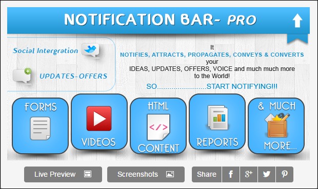 notification bar pro