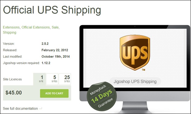 official UPS shipping