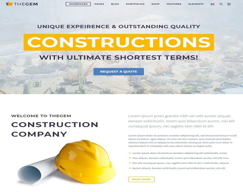 AVX Builder - WordPress theme for the Building and Engineering Industry