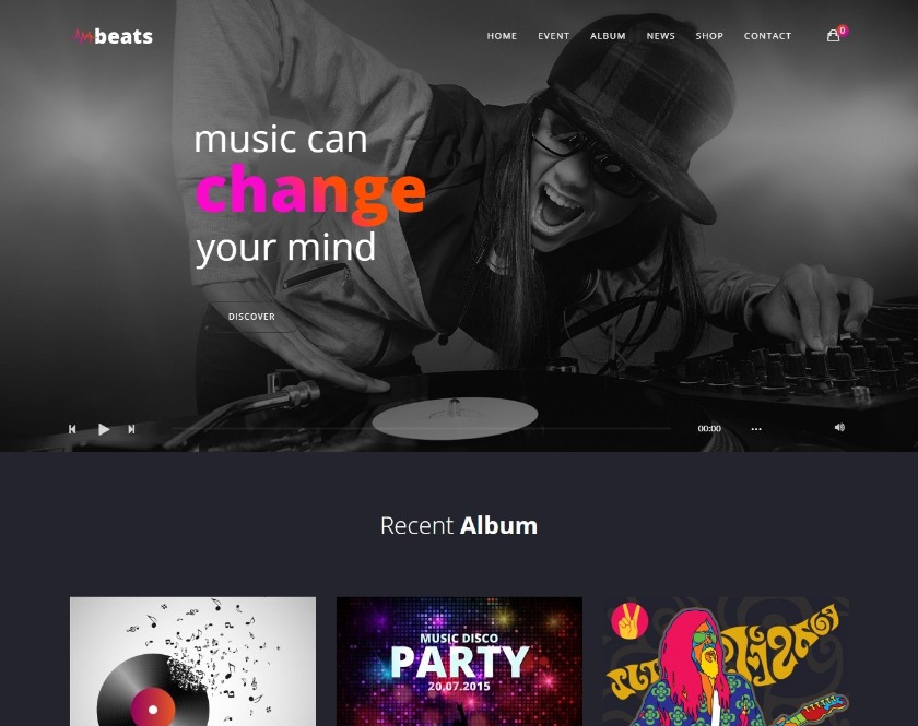 Beats Responsive Music Event WordPress Theme
