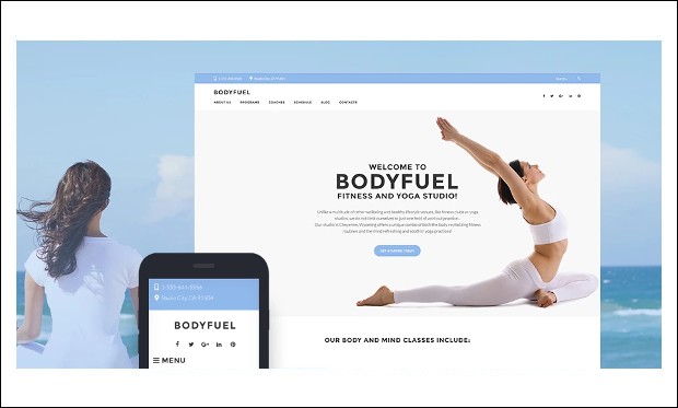 BodyFuel - WordPress Themes for Yoga