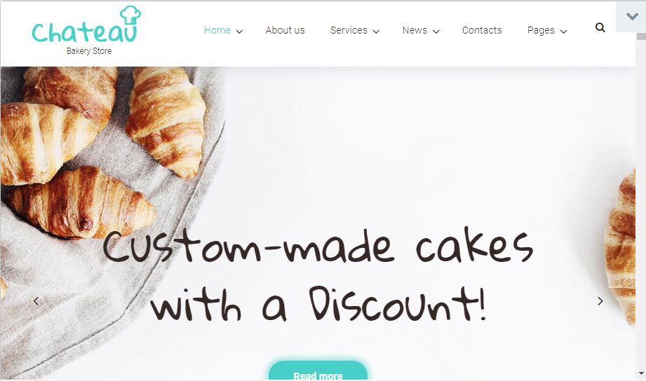 Cakes& Bakery responsive wordpress Theme