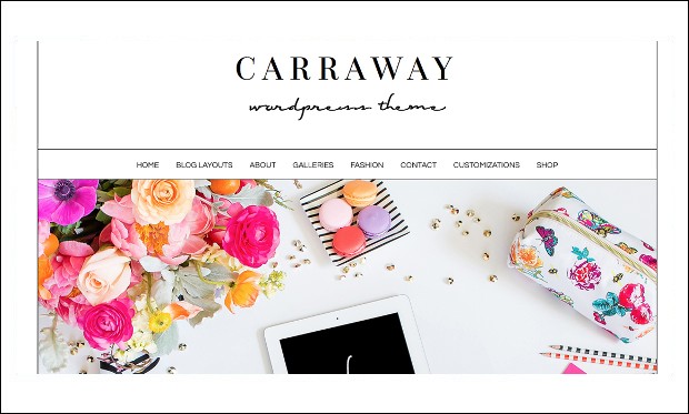 Carraway - Feminine WordPress Themes