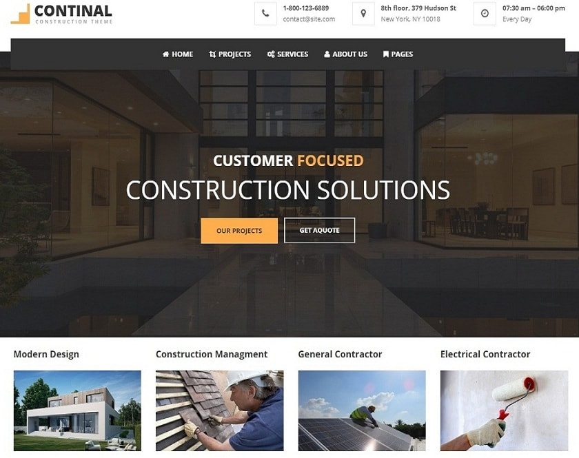 Continal business wp theme