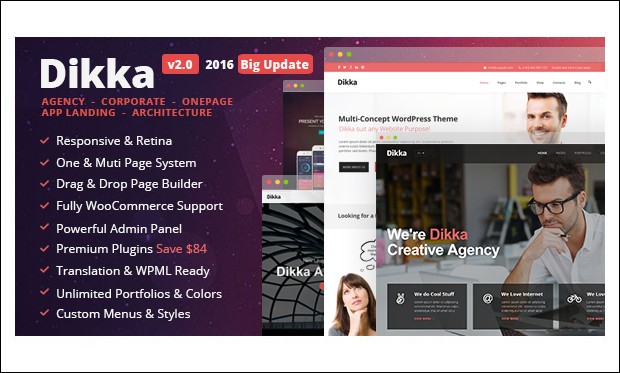 Dikka - WordPress Themes for Startups