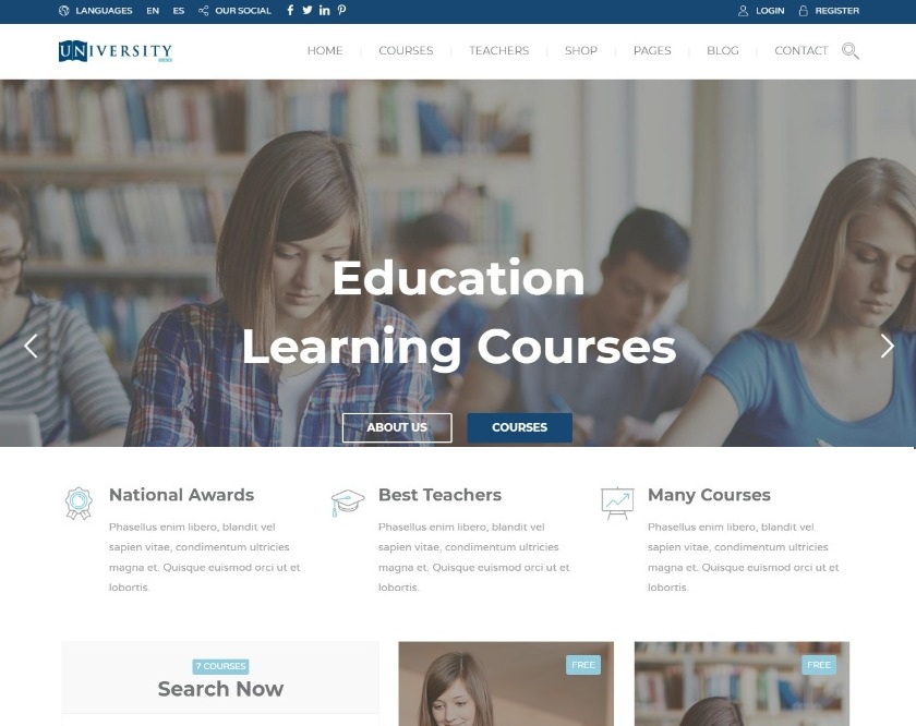 Education Pack Teaching and Education WordPress Theme
