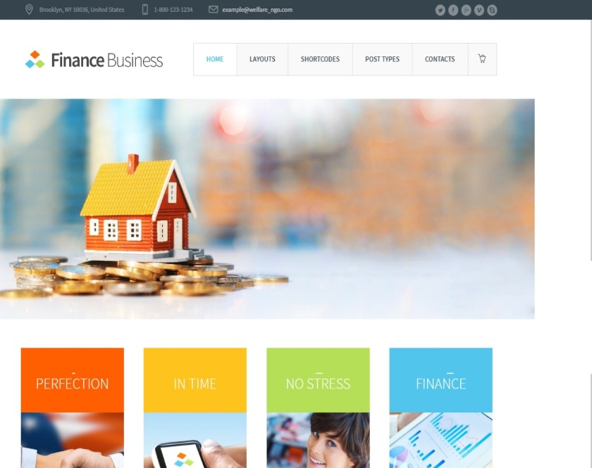 Finance Business Corporate Finance Business WordPress Theme