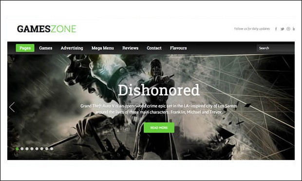 Gamezone - Gaming WordPress Themes