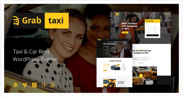 Grab taxi WordPress Theme
