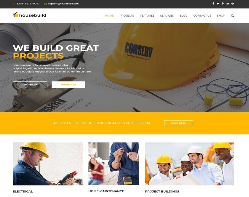 Housebuild - Wordpress Development and Business theme