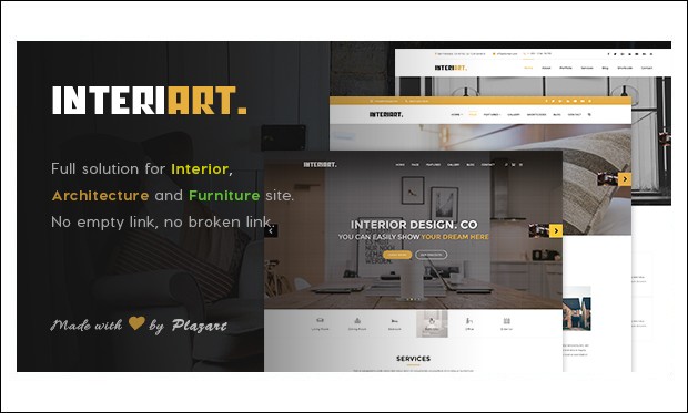 Interiart - WordPress Templates for Furniture