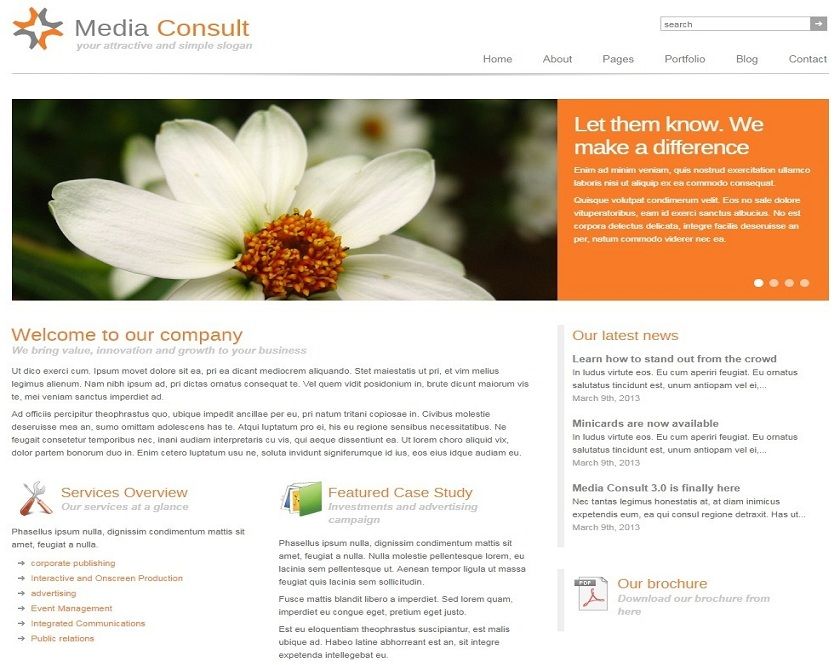 Media Consult - Wordpress Theme for Business