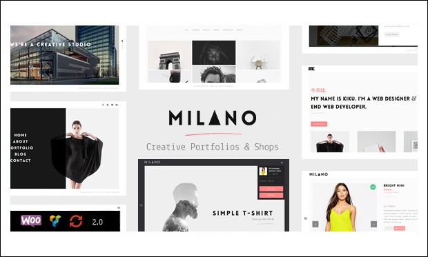 Milano - Popular Responsive WordPress Themes 2016