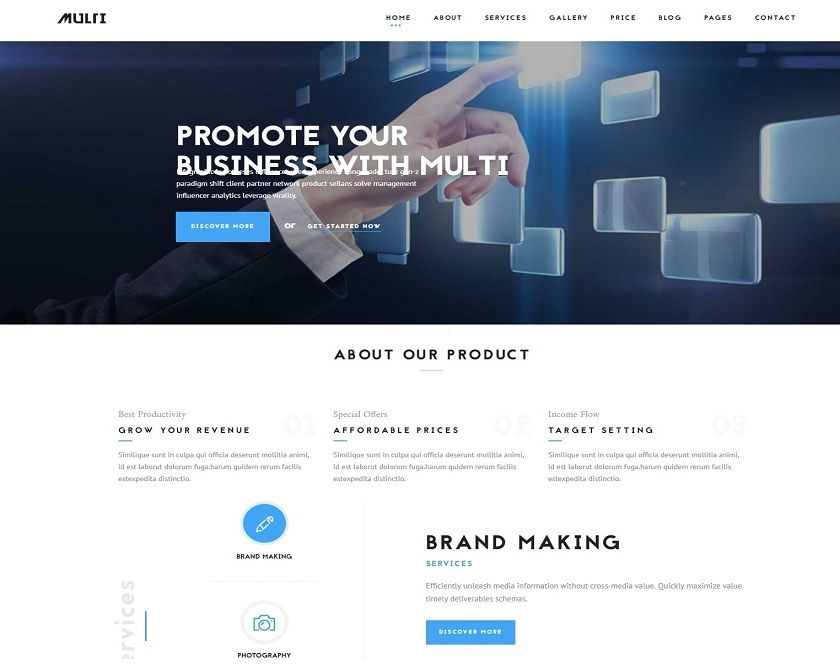 Multi - Remarkable and Best WordPress Theme for Business