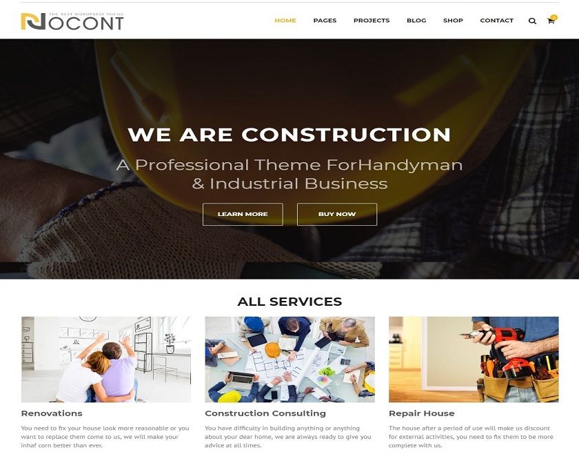 Nocont - Business WordPress theme for Development