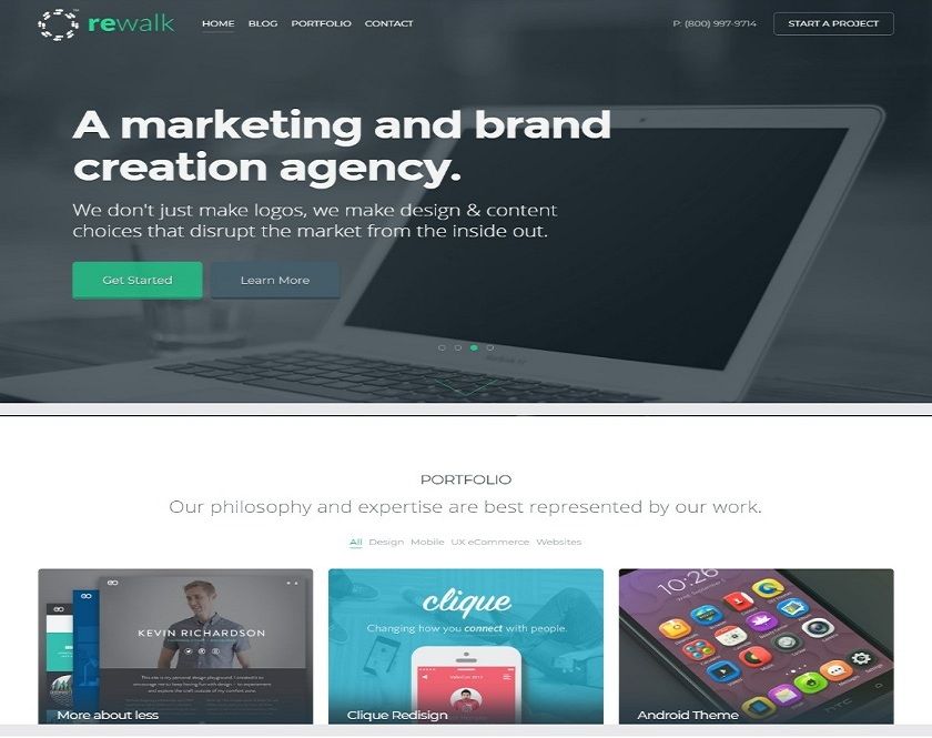 ReWalk - Progressive Responsive Business WordPress Theme