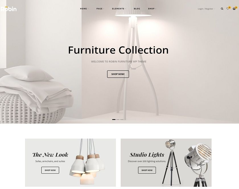 Robin - New Future WooCommerce Furniture WordPress Theme