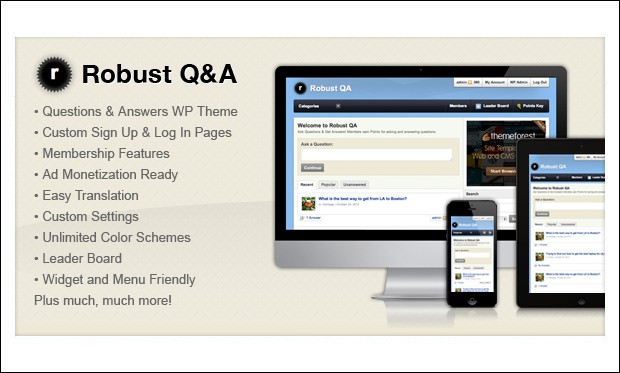 Robust Q&A - Question and Answer WordPress Themes
