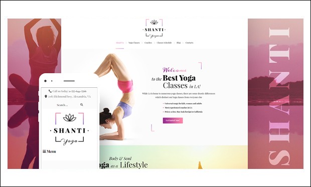 Shanti - WordPress Themes for Yoga